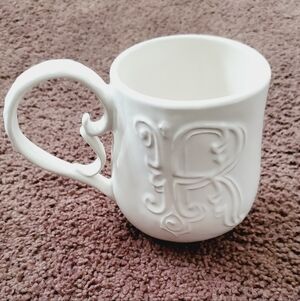 POTTERY BARN A - Z  Ceramic Monogram (R) Mug